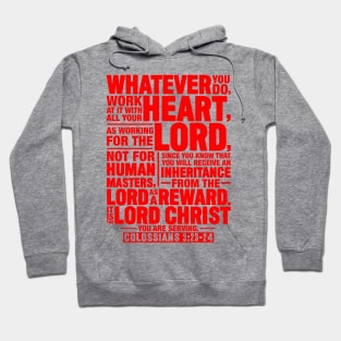 Colossians 3:23-24 Hoodie